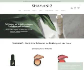 Shamanic.com(Natürliche Schönheit aus der Kraft der Natur) Screenshot