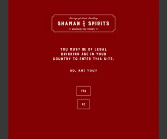 Shamanspirits.com(Shaman Spirits) Screenshot