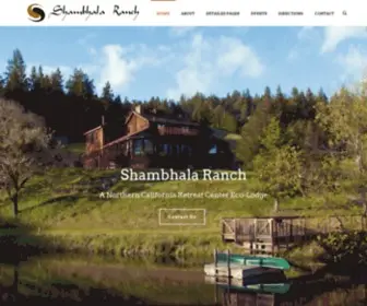 Shambhalaranch.com(A Northern California Country Inn & Retreat Center) Screenshot