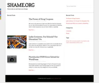 Shame.org(SHAME) Screenshot