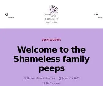Shamelessestrella84.website(A little bit of everything) Screenshot