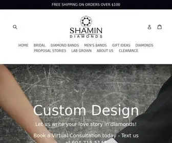 Shamin.com(SHAMIN DIAMONDS) Screenshot