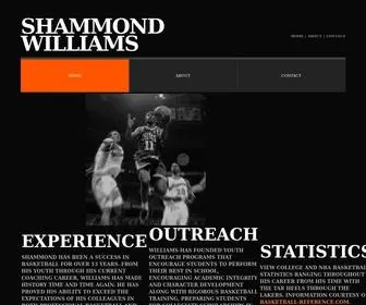 Shammondwilliams.com(Shammond Williams) Screenshot