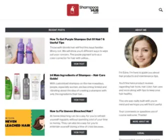 Shampooshub.com(Hair Product Reviews & Maintenance Tips) Screenshot