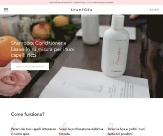 Shampora.com(Crea Shampoo e Conditioner su misura per te) Screenshot
