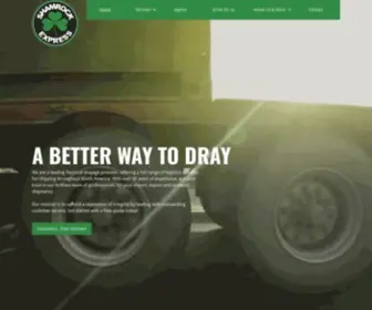 Shamrockintermodal.com(North America Drayage & Logistics Services Company) Screenshot