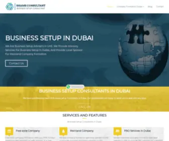 Shamsconsultant.com(Business setup consultants in Dubai) Screenshot