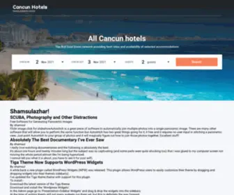 Shamsulazhar.com(Cancun hotels directory) Screenshot