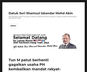 Shamsuliskandar.com(Ahli Parlimen Hang Tuah Jaya) Screenshot