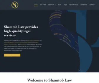 Shamtoblaw.com(Shamtob Law) Screenshot