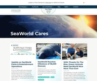 Shamu.com(SeaWorld Cares) Screenshot