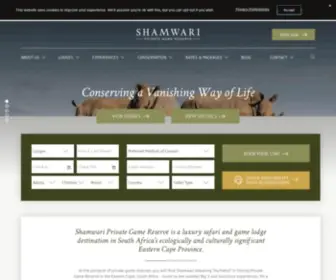 Shamwari.com(Shamwari Private Game Reserve) Screenshot