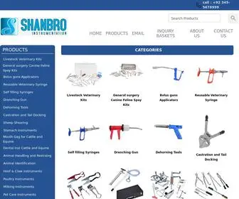 Shanbro.co.uk(Veterinary supply castration forceps) Screenshot