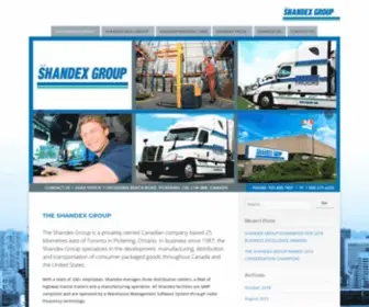 Shandex.com(The Shandex Group) Screenshot