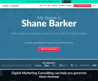 Shanebarker.com(Number One Resource For Digital Marketing) Screenshot