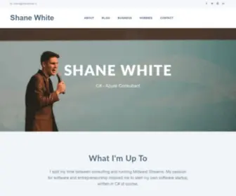 Shanewhite.co(Shane White) Screenshot