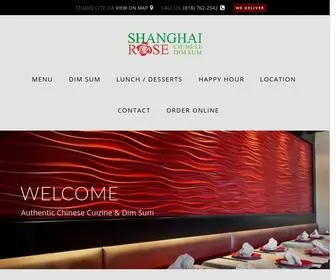 Shanghairosedimsum.com(Upscale Dim Sum Restaurant in Studio City) Screenshot