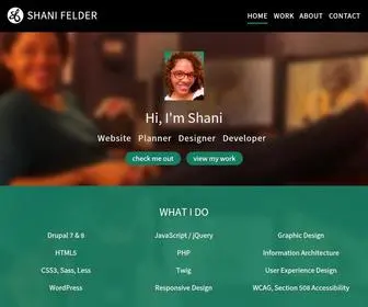 Shanifelder.com(Shani Felder) Screenshot