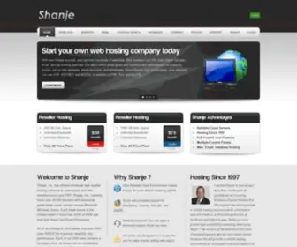 Shanje.com(Windows Reseller Hosting Solutions) Screenshot