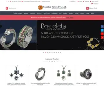 Shankarsilvex.com(Indian Sterling Silver Jewelry) Screenshot