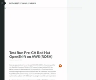Shanna-Chan.blog(OpenShift Lessons Learned) Screenshot
