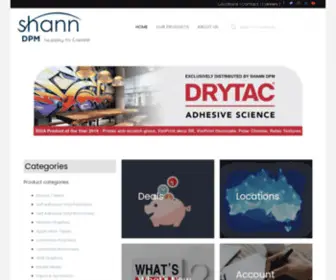 Shanndpm.com(Importer and distributor of wide format printing materials and signage supplies) Screenshot