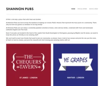 Shannon-Pubs.com(Shannon Pubs) Screenshot