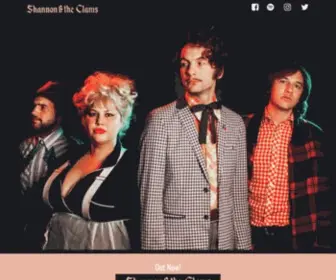 Shannonandtheclams.com(The Official Website Shannon and The Clams) Screenshot