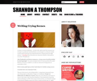 Shannonathompson.com(Author) Screenshot