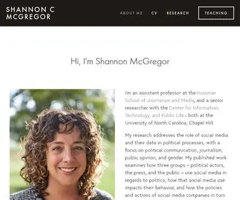 ShannoncmcGregor.com(Shannon C McGregor) Screenshot