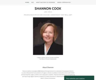 Shannoncook.ca(Shannoncook) Screenshot