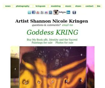 Shannonkringen.com(Shannon Kringen Multi Media Artist) Screenshot