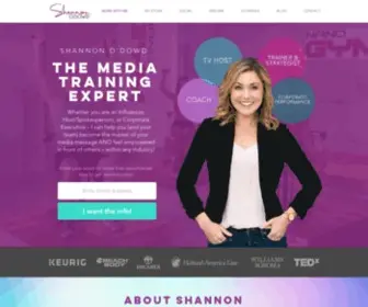 Shannonodowd.com(Spokesperson Training Expert and Specialist) Screenshot