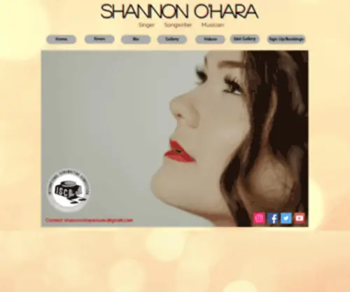 Shannonoharamusic.com(Singer Song Writer Musician American Idol) Screenshot