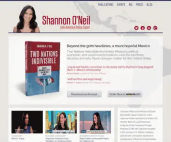 Shannononeil.com(Shannon O\'Neil) Screenshot