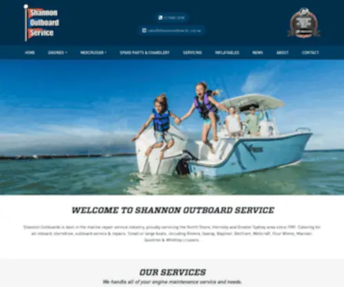 Shannonoutboards.com.au(Shannon Outboards) Screenshot