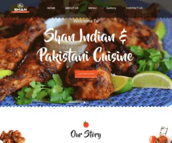 Shanrestaurant.com(Shan Indian & Pakistani Cuisine) Screenshot