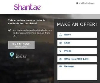 Shantae.com(Shantae) Screenshot