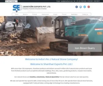 Shanthari.com(Shanthari Exports Full Width Slider) Screenshot