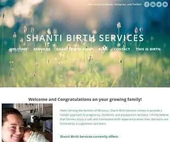 Shantibirthservices.com(Shanti Birth Services) Screenshot