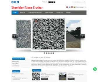 Shantidevistonecrusher.in(Stone Crusher Dust manufacturers) Screenshot