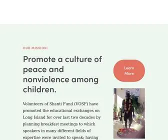 Shantifund.org(Shanti fund Inc) Screenshot