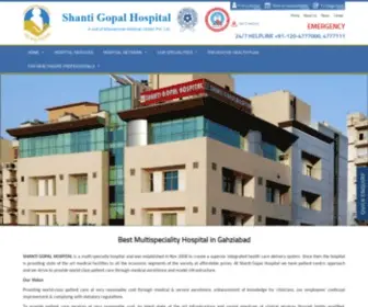 Shantigopalhospitals.com(Shanti Gopal Hospital) Screenshot