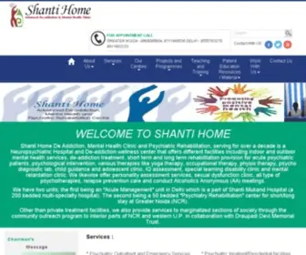 Shantihome.net(Psychiatry Rehab in Delhi) Screenshot