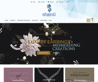 Shantijewel.com(Buy Online Luxury Premium Designer Diamond jewelry) Screenshot