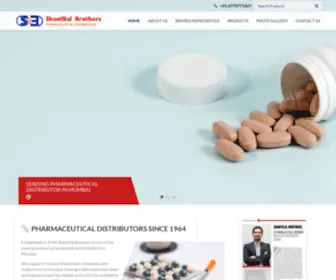 Shantilalbrothers.com(Pharmaceutical Distributors in Mumbai) Screenshot