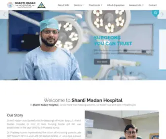 Shantimadanhospital.com(Shanti Madan Hospital Official Website) Screenshot