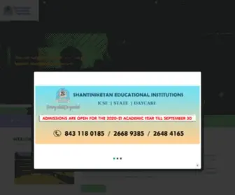 Shantiniketan.edu.in(The Shantiniketan Education and Welfare Trust) Screenshot