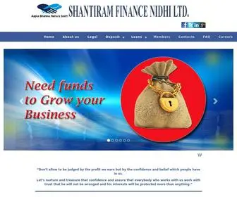 Shantiramfinance.com(Bootstrap Example) Screenshot