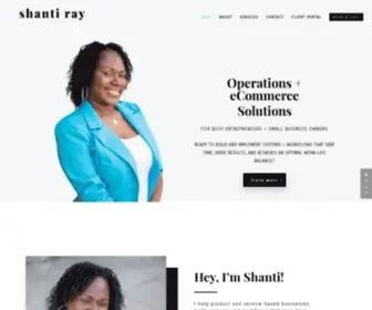 Shantiray.com(Business Operations Consultant) Screenshot